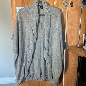 Sofia Cashmere Light Gray Knit Cardigan Sz M